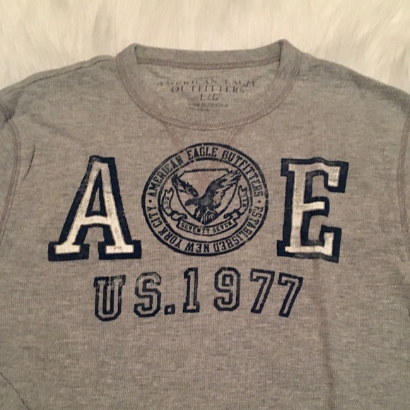2 LG American Eagle Mens Thermal shirts - Picture 5 of 7